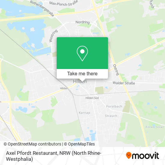Карта Axel Pfordt Restaurant