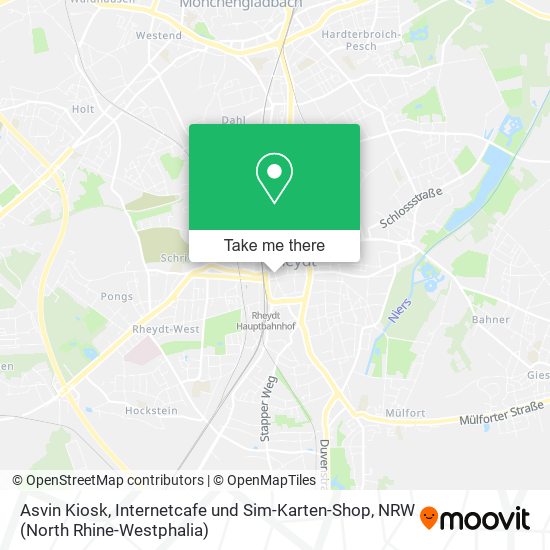 Карта Asvin Kiosk, Internetcafe und Sim-Karten-Shop
