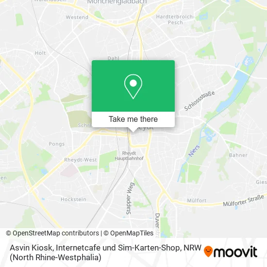 Карта Asvin Kiosk, Internetcafe und Sim-Karten-Shop