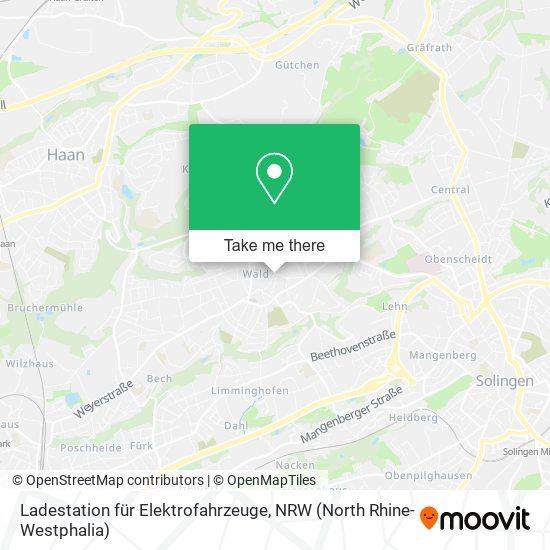 Ladestation für Elektrofahrzeuge map