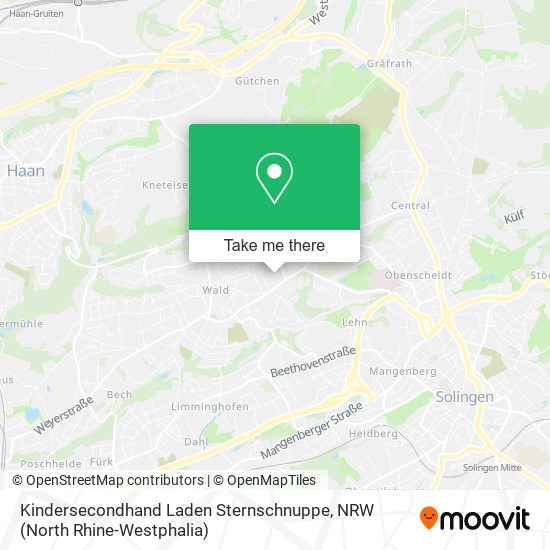 Карта Kindersecondhand Laden Sternschnuppe