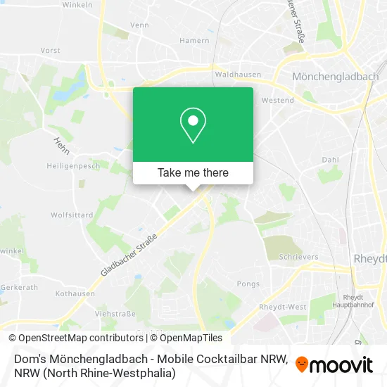 Карта Dom's Mönchengladbach - Mobile Cocktailbar NRW