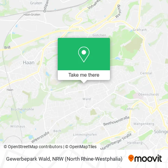 Gewerbepark Wald map