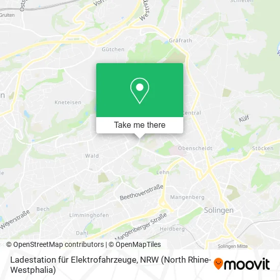 Карта Ladestation für Elektrofahrzeuge