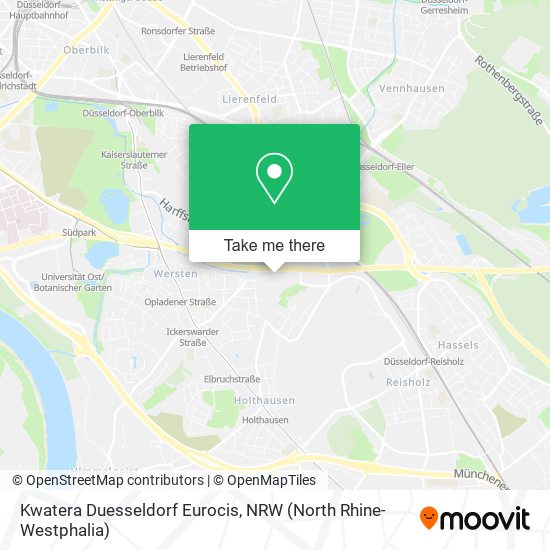 Kwatera Duesseldorf Eurocis map