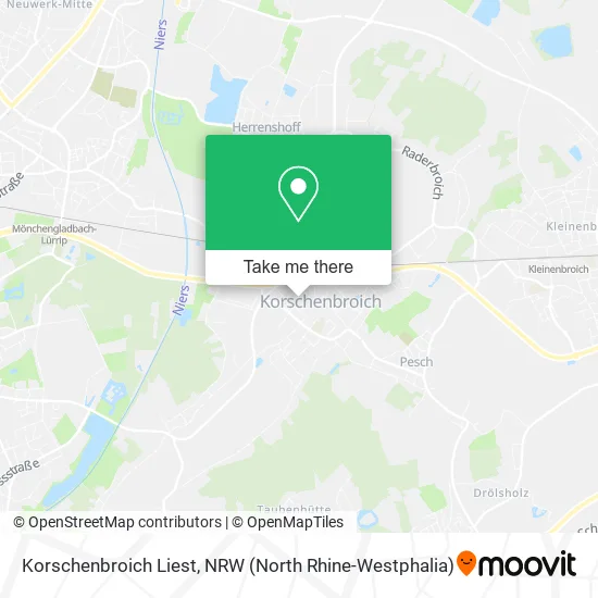 Карта Korschenbroich Liest