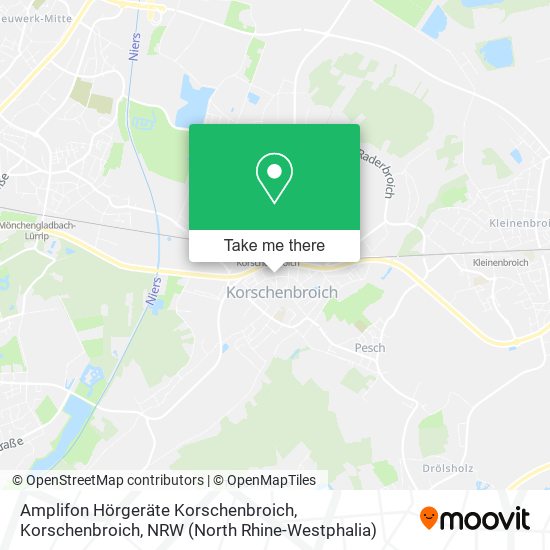 Amplifon Hörgeräte Korschenbroich, Korschenbroich map
