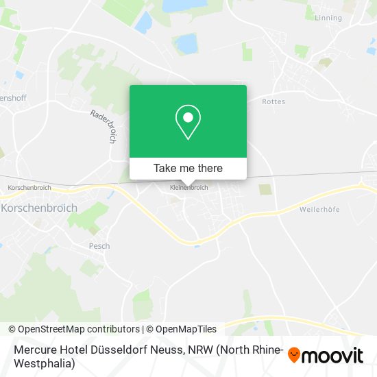 Mercure Hotel Düsseldorf Neuss map