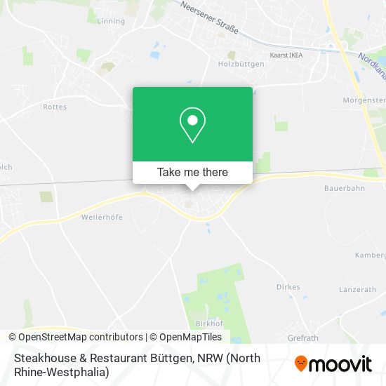 Steakhouse & Restaurant Büttgen map