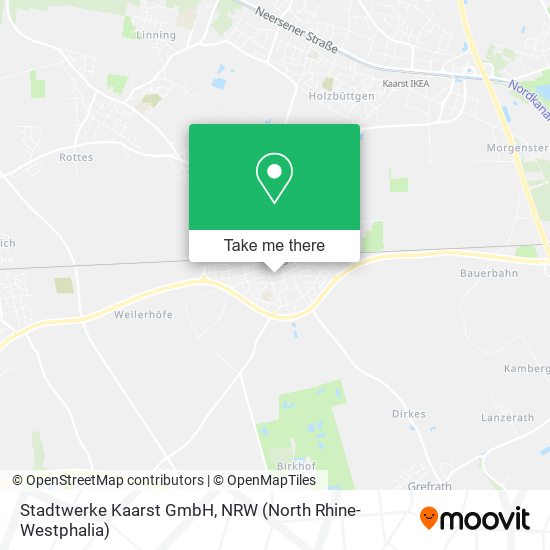 Stadtwerke Kaarst GmbH map