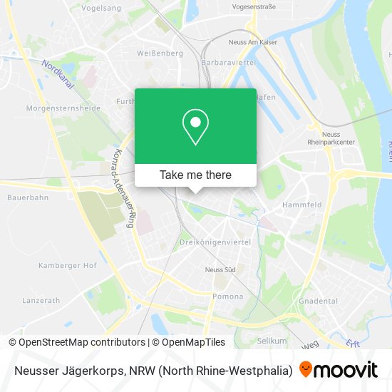 Neusser Jägerkorps map