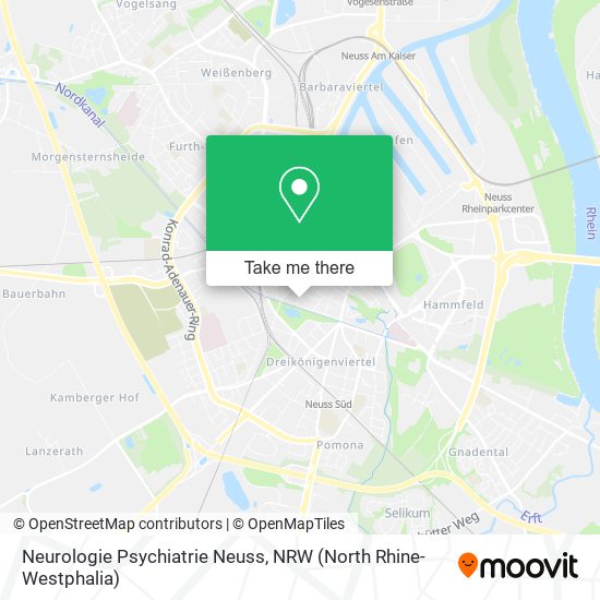 Neurologie Psychiatrie Neuss map