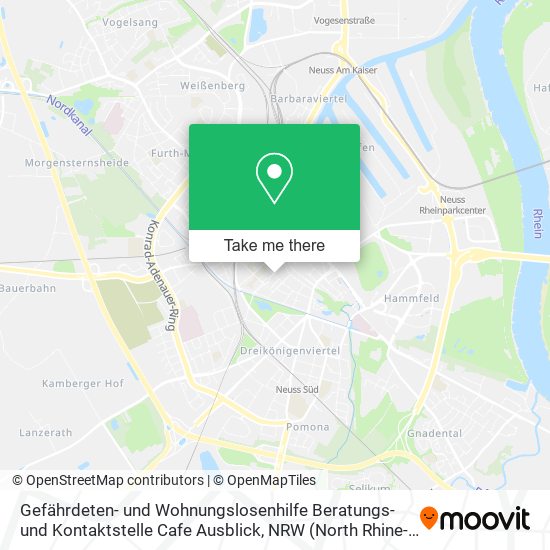 Gefährdeten- und Wohnungslosenhilfe Beratungs- und Kontaktstelle Cafe Ausblick map