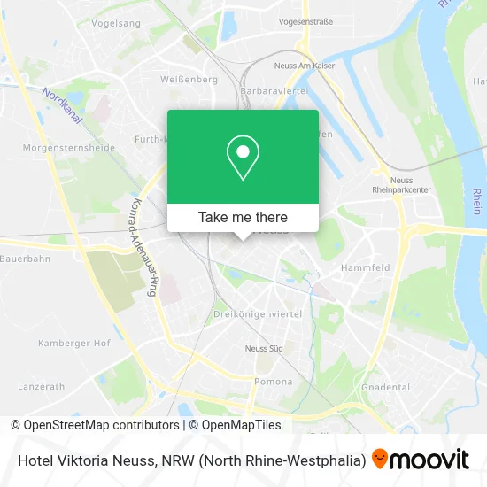 Hotel Viktoria Neuss map