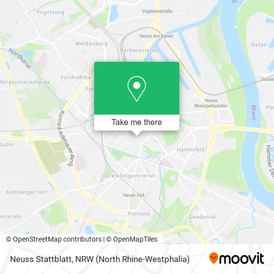 Карта Neuss Stattblatt