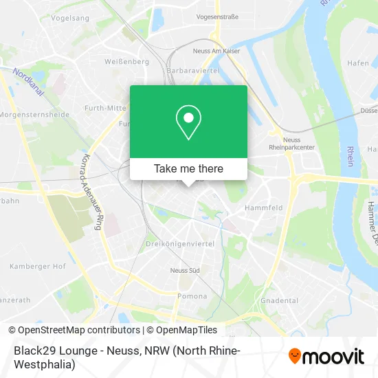Black29 Lounge - Neuss map