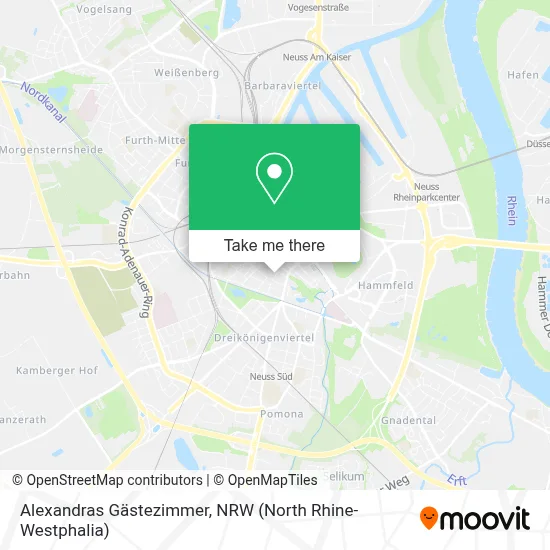 Alexandras Gästezimmer map