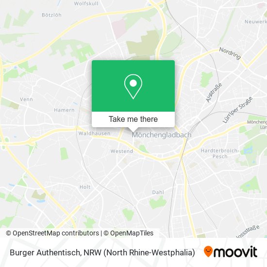 Burger Authentisch map