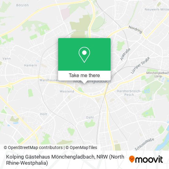 Kolping Gästehaus Mönchengladbach map