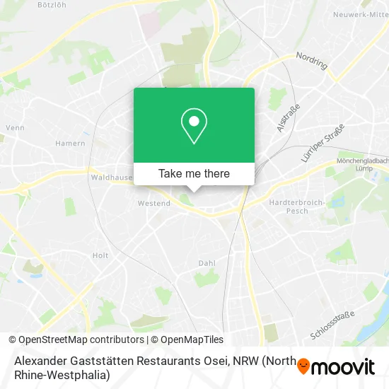 Карта Alexander Gaststätten Restaurants Osei