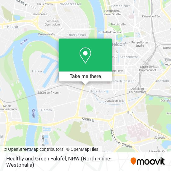 Healthy and Green Falafel map