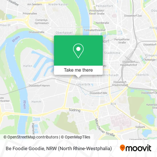 Be Foodie Goodie map