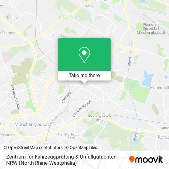 Карта Zentrum für Fahrzeugprüfung & Unfallgutachten