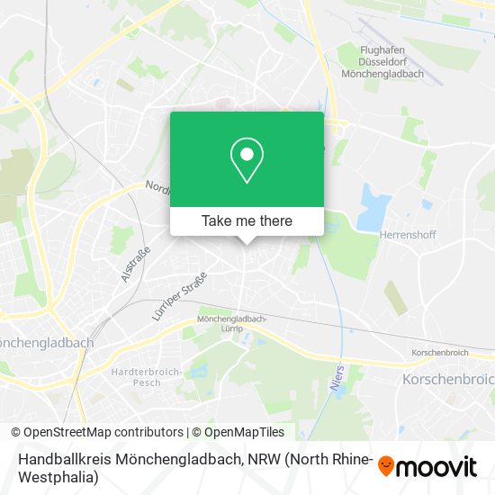 Handballkreis Mönchengladbach map