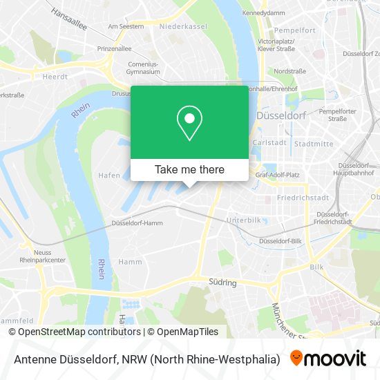 Antenne Düsseldorf map