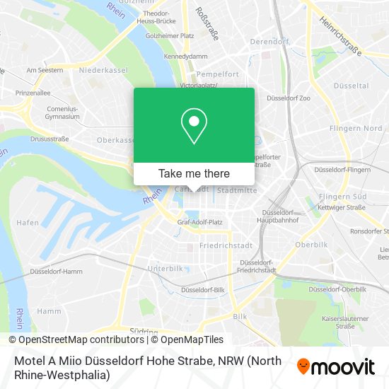 Motel A Miio Düsseldorf Hohe Strabe map