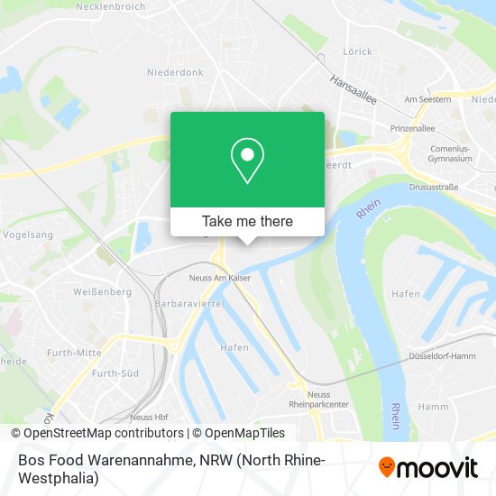 Bos Food Warenannahme map