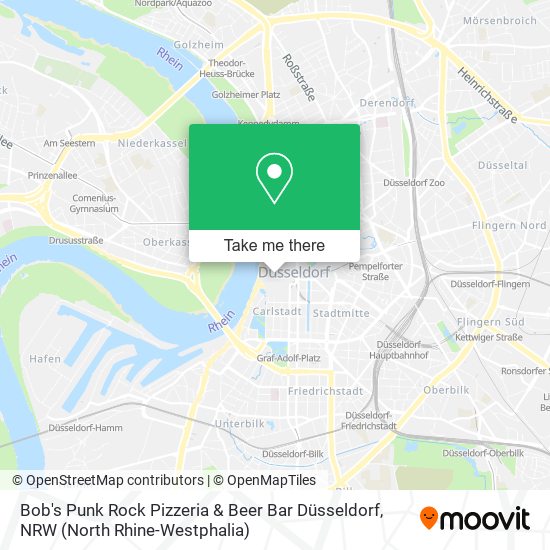 Bob's Punk Rock Pizzeria & Beer Bar Düsseldorf map