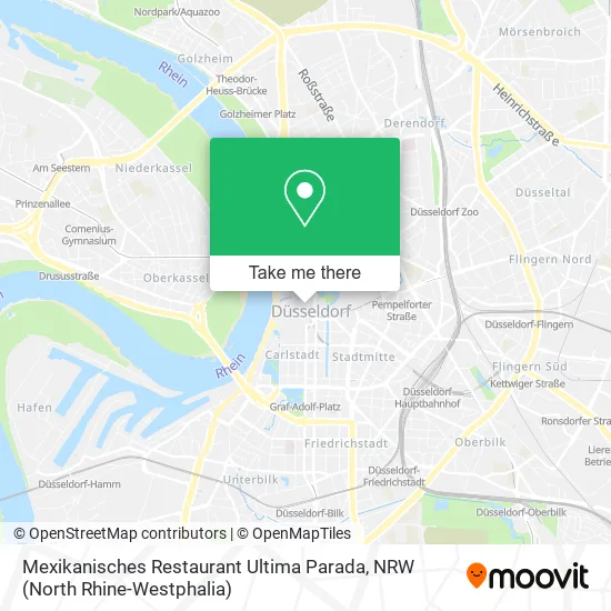 Карта Mexikanisches Restaurant Ultima Parada