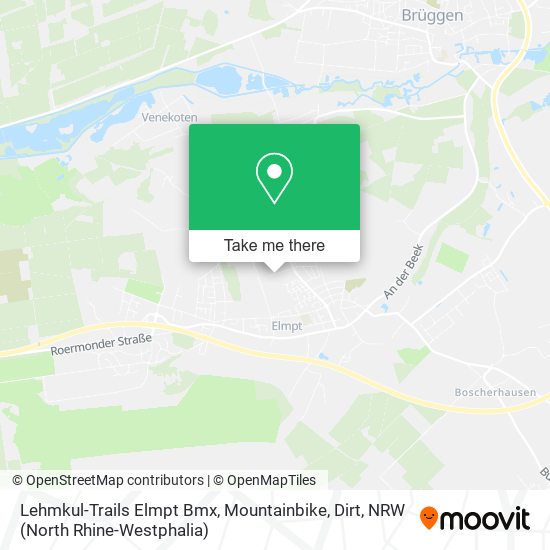 Lehmkul-Trails Elmpt Bmx, Mountainbike, Dirt map