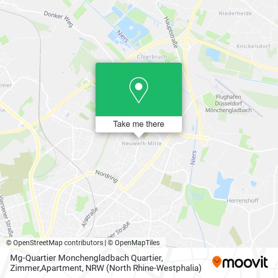 Mg-Quartier Monchengladbach Quartier, Zimmer,Apartment map