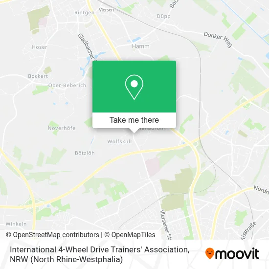 International 4-Wheel Drive Trainers' Association map