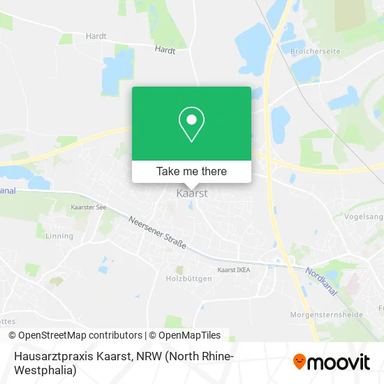 Карта Hausarztpraxis Kaarst