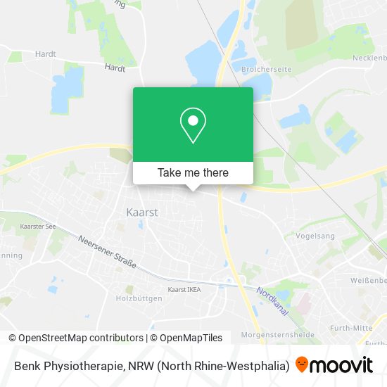 Benk Physiotherapie map