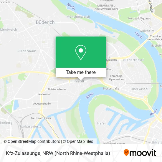 Карта Kfz-Zulassungs