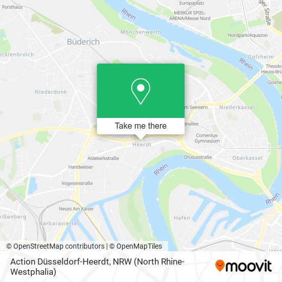 Action Düsseldorf-Heerdt map