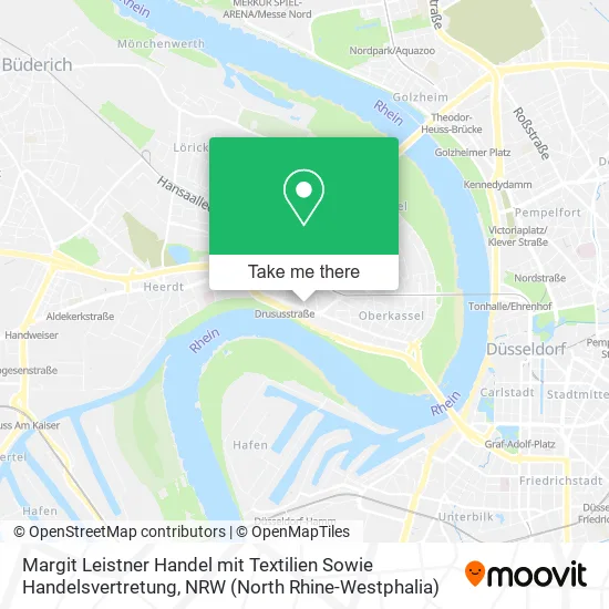 Карта Margit Leistner Handel mit Textilien Sowie Handelsvertretung