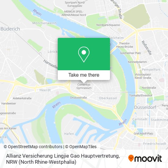 Allianz Versicherung Lingjie Gao Hauptvertretung map