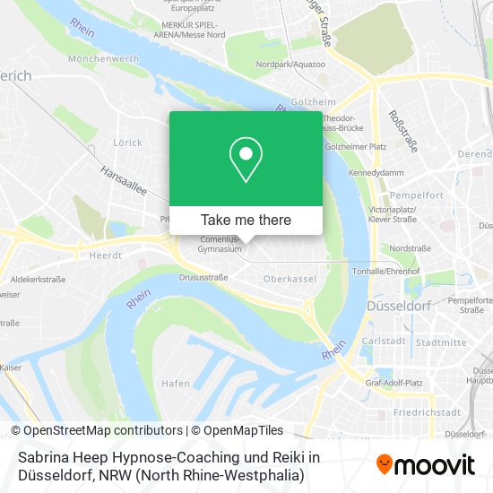 Sabrina Heep Hypnose-Coaching und Reiki in Düsseldorf map