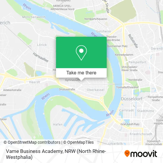 Vame Business Academy map