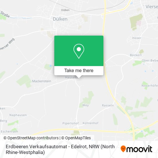 Erdbeeren Verkaufsautomat - Edelrot map