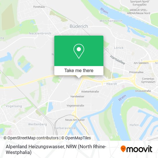 Alpenland Heizungswasser map