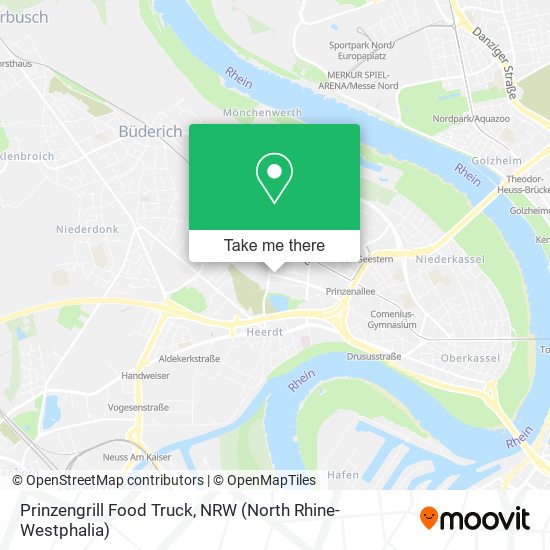 Prinzengrill Food Truck map
