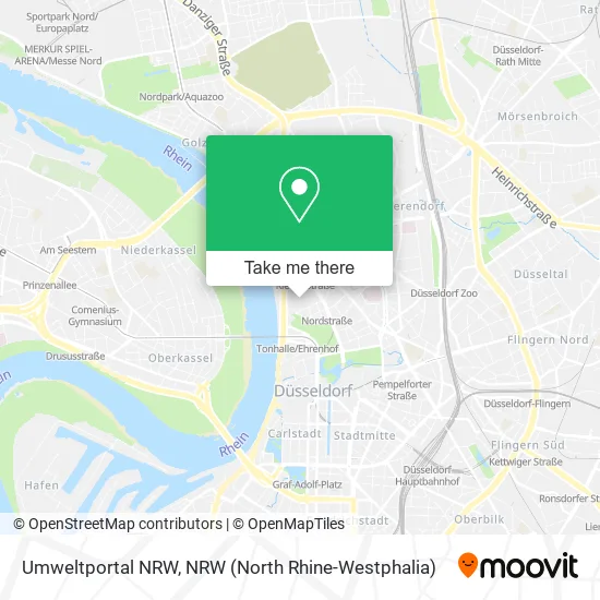Карта Umweltportal NRW