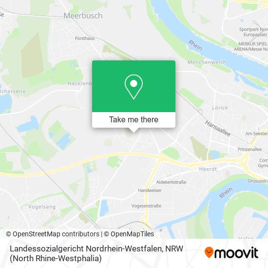 Landessozialgericht Nordrhein-Westfalen map