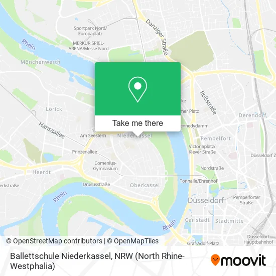 Карта Ballettschule Niederkassel